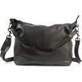 HAROLD'S Leder Schultertasche Submarine Shopper Black schwarz - Schwarz