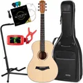 Shaman Folk Westerngitarre Set Stimmgerät Ständer Saiten Gigbag Plektren Zubehör