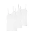 Schiesser - Luxury - Spaghetti Top - 3er Pack (38 Weiß)