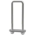 SUPROD Schrauben-Set U-Bügelschraube M10 mit Klemmplatte und Stopmuttern verzinkt M10, LW=41, LH=150 mm