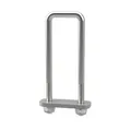 SUPROD U-Bügelschraube M10 mit Klemmplatte und Stopmuttern Sliphilfe Trailer verzinkt M10, LW=41, LH=150 mm