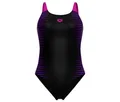 arena Feel Damen Badeanzug Side Placement U Back Bustier - Gr. 40 - pink