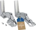 easyPART passend für 10090992 DAVOLINE Türscharnier Set oben unten wie beko 5838110300 5838110400 für Kühlschrank