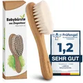 lampox - Babyhaarbürste extra weich, Baby Erstausstattung Neugeborene Schwarz