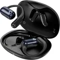 Hoco EA6 Kabelloses Headset mit offenem Ohr Konnektivität/Musik Bluetooth Schwarz (10 h, Kabellos) (EA6 black)