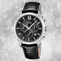 Festina Herrenuhr Leder schwarz Festina Swiss made Armbanduhr UF20041/4