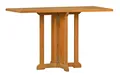 Kai Wiechmann Klapptisch Premium Teak Falttisch 120 x 60 cm als wetterfester Balkontisch, unbehandelter Doppel-Klappentisch aus Teak