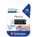 kQ Verbatim USB Stick 16 GB Pinstripe USB 3.2 Gen 1 49316
