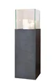 VIVANNO Windlicht-Säule Kerzenständer Deko-Laterne Candela Beton-Optik Anthrazit 80 cm hoch