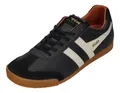 Gola HARRIER LEATHER Sneaker Black White Moody Orange
