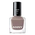 ANNY Nail Polish – Hochwertiger Farb-Nagellack mit langanhaltendem Glanz, splitterresistent und schnelltrocknend, Farbe: espresso latte - Warmes Taupebraun - 15 ml