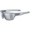 uvex sportstyle 806 V - Outdoorbrille für Damen und Herren - selbsttönend - beschlagfrei - grey matt/smoke - one size