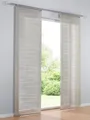heine Gardine Schiebevorhang (1 St), Klettschiene, halbtransparent, Schiebevorhang