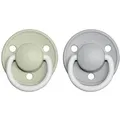 BIBS De Lux Natural Rubber Night Size 1: 0+ months Schnuller Sage / Cloud 2 St.