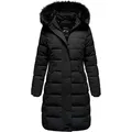 REPUBLIX Winterjacke TALIA Damen Gefütterte Dicke Winter Jacke Mantel Parka mit Kapuze schwarz 3XL