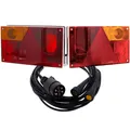 Aspöck Multipoint 1 Rückleuchten-Satz + 4 m. 7-pol. Anschlusskabel Anhänger Set