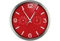 OPTUS Wanduhr MyTime ND DCF Thermo-/ Hygro- Wanduhr 25cm - rot