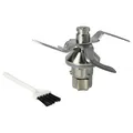 vhbw Mixmesser kompatibel mit Vorwerk Thermomix TM5 Küchenmaschine - Mit 4 Klingen aus Edelstahl, inkl. Dichtring