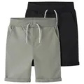 Name it - Kid's Vermo Long Shorts 2-Pack - Shorts Gr 134 grau