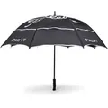 Titleist TOUR DOUBLE CANOPY Umbrella, black/white - Regenschirm -