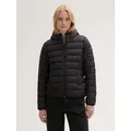 TOM TAILOR Denim Steppjacke Jacken Lightweight Steppjacke mit Kapuze schwarz S (36)