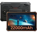 Blackview Active 8 Pro Outdoor Tablet, 22000mAh Akku, 10.36'' 2.4K Display Android 13 IP68 Robust Tablet, 16GB+256GB(1TB Extend),Dual SIM 4G,48MP+16MP,Quad Box Stereo Lautsprecher, NFC Orange