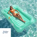 Aufblasbares Poolbett mit Tassenhalter 82x50 cm PVC Luftmatrat
