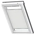 VELUX Wabenplissee Uni weiß Uni weiß 1045, PK10, Aluminiumschiene,Elektro,GGU,VELUX