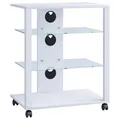 VCM HiFi-Möbel "Folas", BxHxL: 60 x 70 x 41 cm - weiss