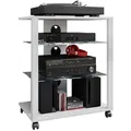 Ebuy24 - Hifi Möbel Rack Glas Phono Folas Rollen