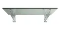 Glaszentrum Hagen - Glasvordach Vordach Pavillion Türvordach Markise Haustürvordach VSG-Glas inkl. Edelstahlhalter (Typ - S, 180x90cm)