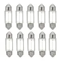 10 Glühlampen Kennzeichenleuchte 24 V 5 W C5W SV8.5-8 HELLA für u.a. SCANIA G I