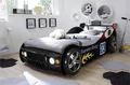 Autobett ENERGY MDF Kinderbett Bett schwarz lackiert inkl. Beleuchtung
