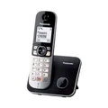 Panasonic KX-TG6851GB Schnurlostelefon (Bis zu 1.000 Telefonnummern sperren, übersichtliche Schriftgröße, lauter Hörer, Voll-Duplex Freisprechen) schwarz-Silber
