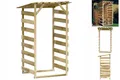 Pergola Mit Dach 100x90x200 Cm Imprägniertes Kiefernholz Holzlagerplatz