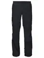 VAUDE Regenhose Herren Drop Pants lI, wasserdichte Outdoorhose für Fahrrad, leichte Überhose, atmungsaktive Fahrradhose, schnell überziehbar - Black/Black, XS-Short