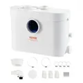 VEVOR Hebeanlage, 700 W, 9600 l/h Durchfluss, 10 m Förderhöhe, Zerkleinerer-Abwasserpumpe mit 3 Wassereinlässen für Toilette, Keller, Küche, Wasc