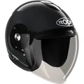 ROOF Semi-Jet Helm VOYAGER CARBON glossy schwarz mit 50% Visier SM 57