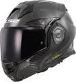 LS2 Motorradhelm FF901 Advant X Carbon Klapphelm, vorbereitet für Kommunikationssystem,Notfallsystem-Polsterung (EQ
