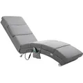 Relaxliege London Grau mit Massage- & Heizfunktion