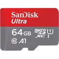 SanDisk Ultra microSDXC 64GB Speicherkarte + SD Adapter 140MB/s A1 Class 10 UHS-I