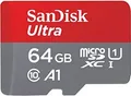 SanDisk Ultra microSDXC SDSQUAB-064G-GN6MA | Speicherkarte 64GB | bis 140MB/s | Class 10 U1 A1 | inkl. SD-Adapter