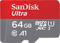 SanDisk Ultra microSDHC A1 140MB/s Class 10 Speicherkarte + Adapter 64GB