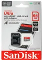 SanDisk Ultra microSDXC 64GB Speicherkarte – UHS-I,Class 10, A1, bis zu 140 MB/S
