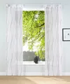 Otto Home Schiebegardine "Dimona" Gr. 3, grau (weiß, taupe), 225cm, Schlaufen, 57cm