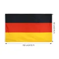 Deutschlandfahne 150 x 90 cm aus Polyester Groß Fahne Flagge Deutschland