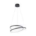 LED Pendelleuchte Esszimmer dimmbar Schwarz 30 W B:55 cm Hängelampe warmweiß