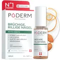 PODERM - BRÜCHIGE, GERILLTE UND STRAPAZIERTE NÄGEL | Rein pflanzliche Behandlung | Regeneriert, stärkt| Professionelle Fuß-/Handpflege | Einfach & schnell | Swiss Made, Farblos, 8 ml (1er Pack)