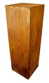 Manufaktur Lichtbogen Rost Säule 100 x 33 x 33 cm quadratisch Edelrost Gartendeko