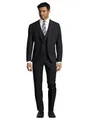 Steffen Klein Herren Anzug - Dreiteiler - Slim Fit - Größe 102 - Business Anzug mit Weste - Elastischer Komfort - Schwarz